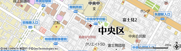 神奈川労働局　労働基準監督署相模原周辺の地図