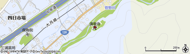 清泉寺周辺の地図