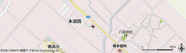 千葉県山武市本須賀749周辺の地図
