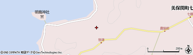 島根県松江市美保関町七類惣津周辺の地図
