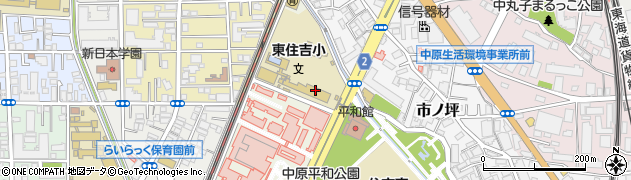 川崎市立　東住吉小学校通級指導教室周辺の地図