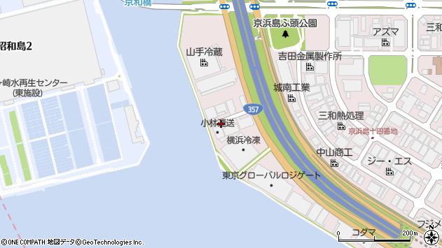 〒143-0003 東京都大田区京浜島の地図