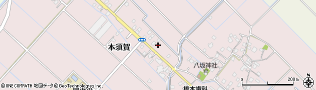 千葉県山武市本須賀751周辺の地図