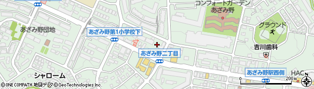 神奈川県横浜市青葉区あざみ野周辺の地図