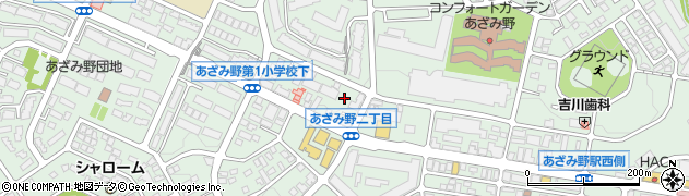 神奈川県横浜市青葉区あざみ野周辺の地図