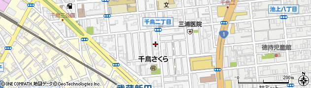 東京都大田区千鳥2丁目21周辺の地図