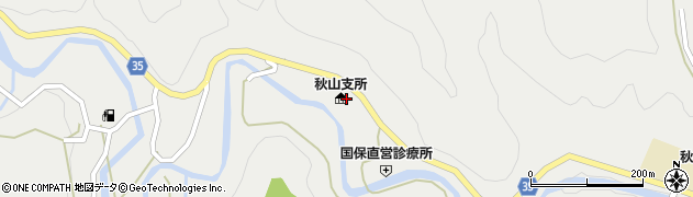 上野原市秋山支所周辺の地図