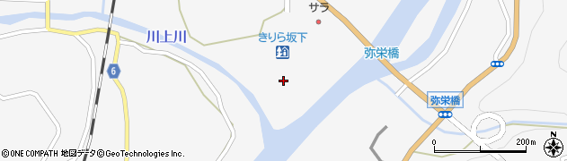 「道の駅」きりら坂下公衆トイレ周辺の地図