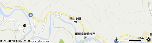 上野原市消防署秋山出張所周辺の地図