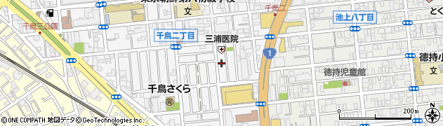 東京都大田区千鳥2丁目14周辺の地図