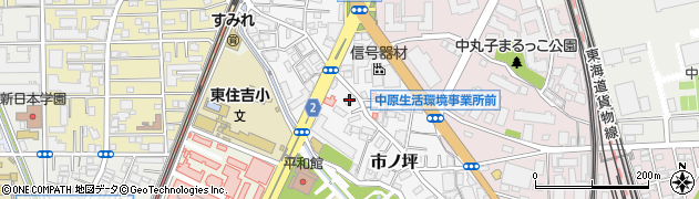神奈川県川崎市中原区市ノ坪221周辺の地図