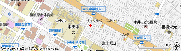 神奈川県相模原市中央区富士見2丁目1周辺の地図