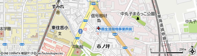 神奈川県川崎市中原区市ノ坪169周辺の地図