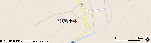 兵庫県豊岡市竹野町小城周辺の地図