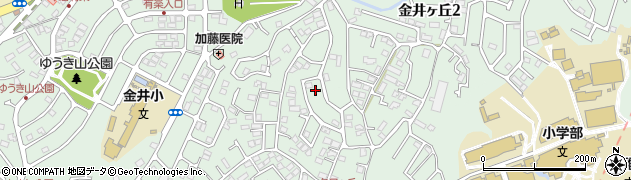 東京都町田市金井ヶ丘2丁目16周辺の地図