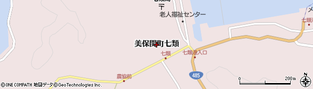 島根県松江市美保関町七類周辺の地図