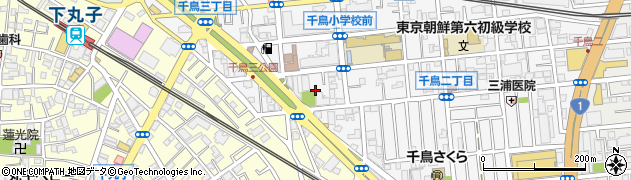 東京都大田区千鳥3丁目22周辺の地図