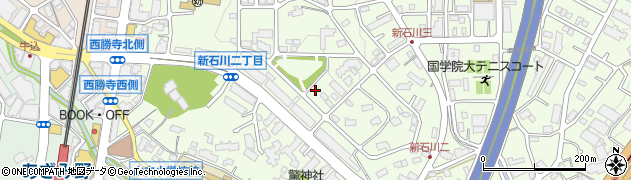 新石川日向第二公園周辺の地図