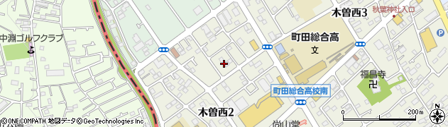 東京都町田市木曽西2丁目10周辺の地図