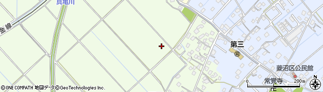 千葉県東金市二又周辺の地図