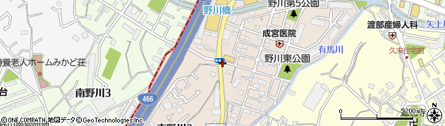 神奈川県川崎市高津区東野川周辺の地図