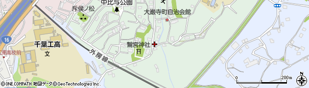 千葉県千葉市中央区大巌寺町157周辺の地図