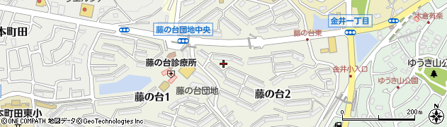 東京都町田市藤の台周辺の地図