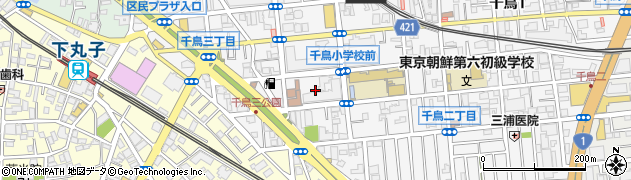 東京都大田区千鳥3丁目21周辺の地図