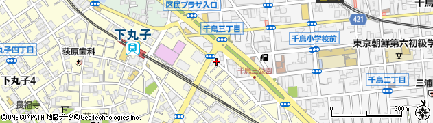 東京都大田区千鳥3丁目25周辺の地図