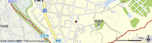 神奈川県川崎市麻生区早野345周辺の地図