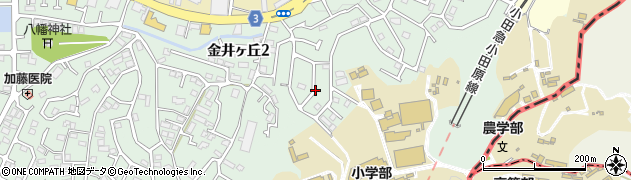 東京都町田市金井ヶ丘2丁目34周辺の地図