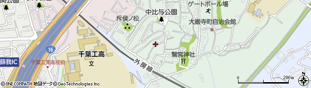千葉県千葉市中央区大巌寺町90周辺の地図