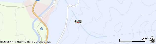 長野県南木曽町（木曽郡）吾妻周辺の地図