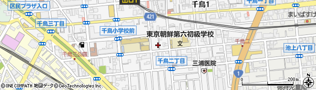 東京都大田区千鳥2丁目4-12周辺の地図