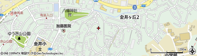東京都町田市金井ヶ丘2丁目17周辺の地図