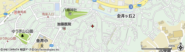 東京都町田市金井ヶ丘2丁目15周辺の地図