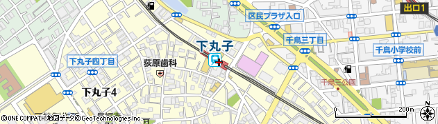 下丸子駅周辺の地図