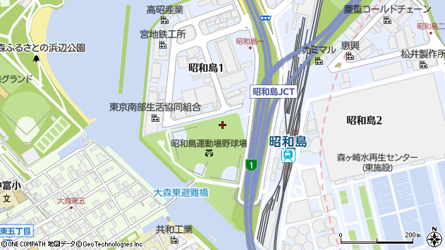 〒143-0004 東京都大田区昭和島の地図
