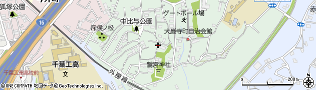 千葉県千葉市中央区大巌寺町102周辺の地図
