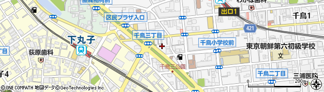 東京都大田区千鳥3丁目18周辺の地図