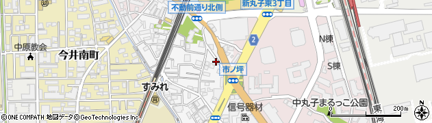 神奈川県川崎市中原区市ノ坪132周辺の地図