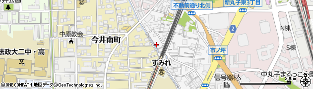 神奈川県川崎市中原区市ノ坪96周辺の地図