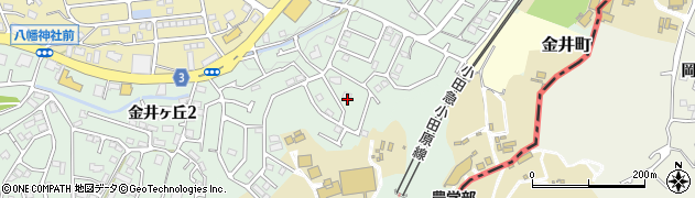東京都町田市金井ヶ丘2丁目40周辺の地図