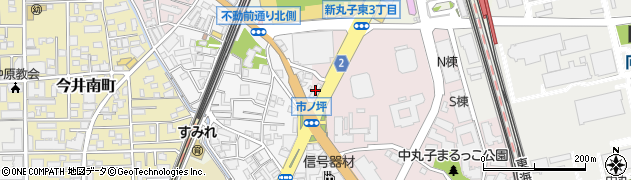 神奈川県川崎市中原区市ノ坪131周辺の地図