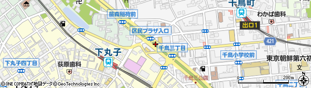 東京都大田区千鳥3丁目12周辺の地図