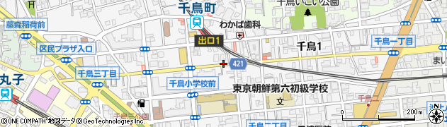 東京都大田区千鳥1丁目周辺の地図