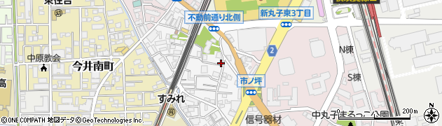 神奈川県川崎市中原区市ノ坪49周辺の地図