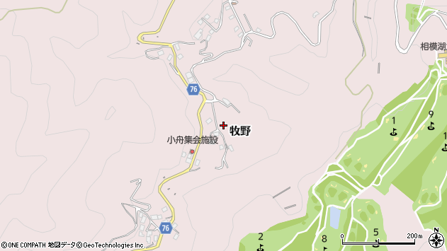 〒252-0186 神奈川県相模原市緑区牧野の地図