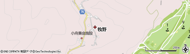 神奈川県相模原市緑区牧野周辺の地図