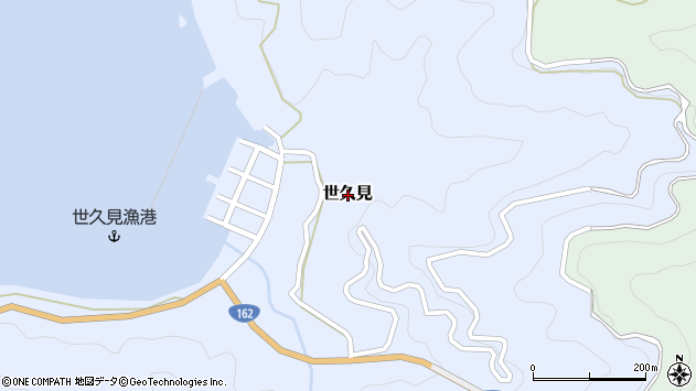〒919-1464 福井県三方上中郡若狭町世久見の地図